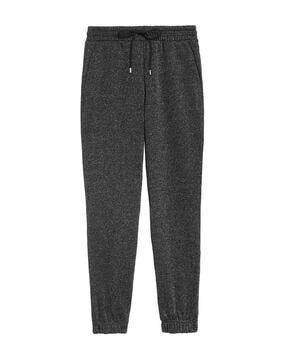 women ankle-length cuffed joggers