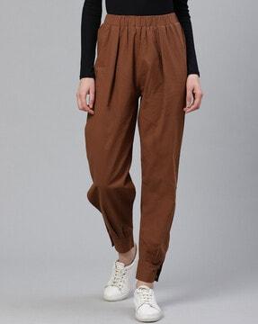 women ankle length cuffed joggers