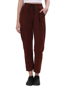 women ankle-length joggers with elasticated waist