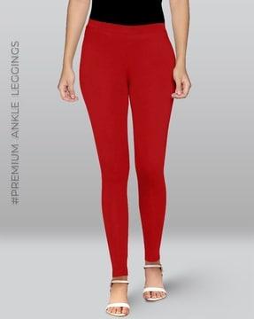 women ankle-length leggings with elasticated waist