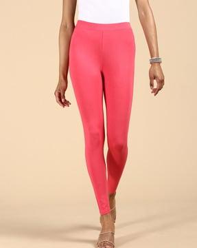 women ankle-length leggings with elasticated waist