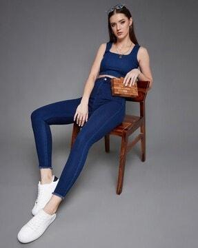 women ankle-length skinny jeans