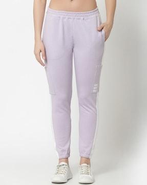 women ankle-length straight track pants