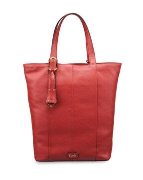 women anna top-zip tote with double handles