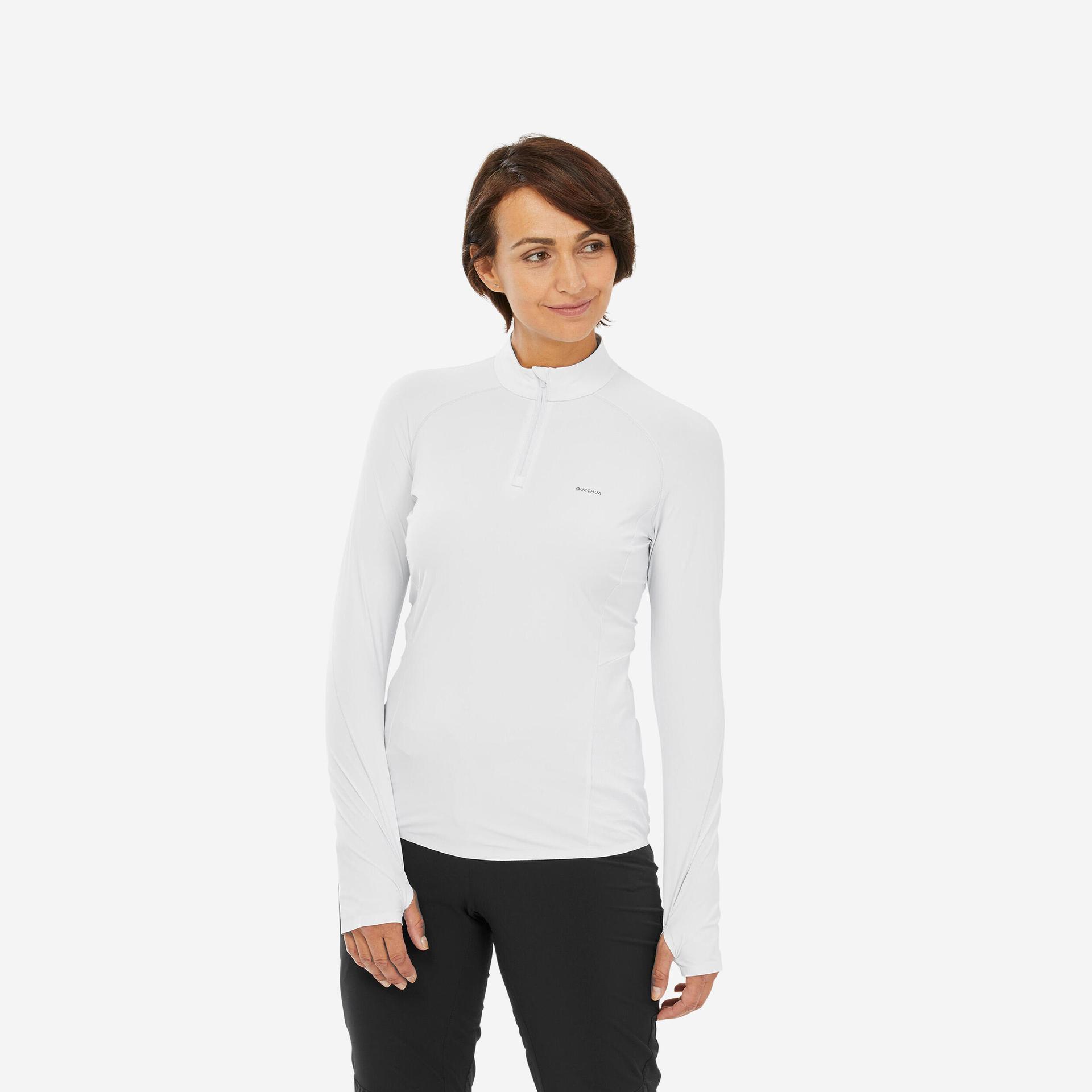 women anti-uv full sleeve t-shirt white - mh550