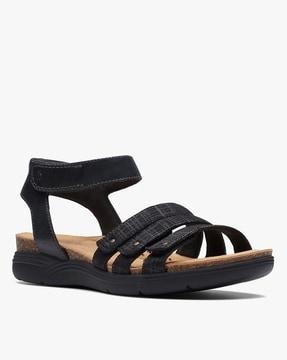 women april dove multi-strap flat sandals