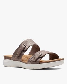 women april dusk interest slip-on sandals