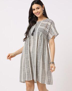 women authentic block printed dress