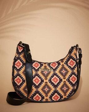 women aztec print hobo sling bag