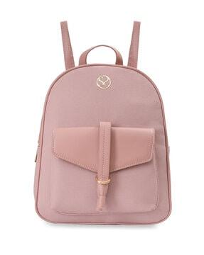 women backpack with logo embossed