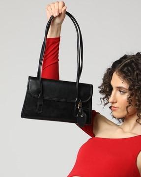 women baguette with shoulder straps