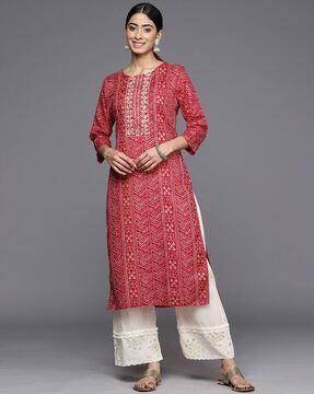 women baroque straight kurta