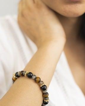 women beaded healing stretch bracelet