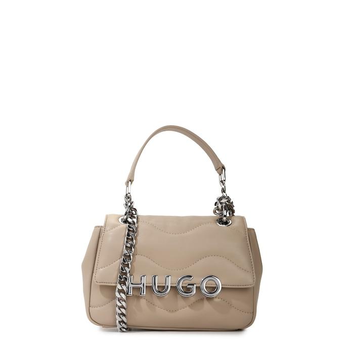 women beige stitched quilted crossbody bag
