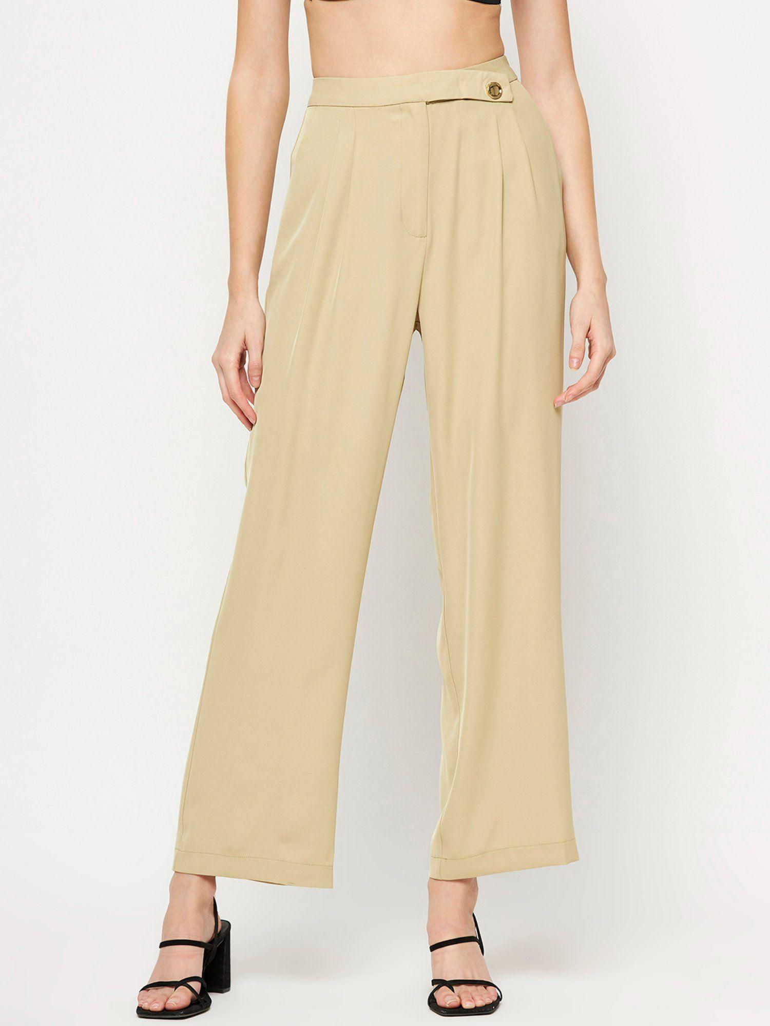 women beige trouser