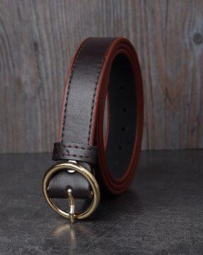 women belt with buckle closure