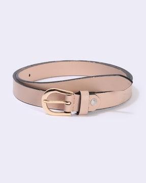 women belt with pin-tuck closure