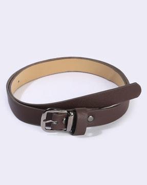 women belt with tang-buckle closure