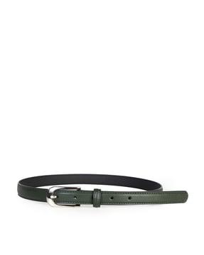 women belt with tang buckle closure