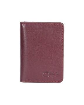 women bi-fold leather wallet