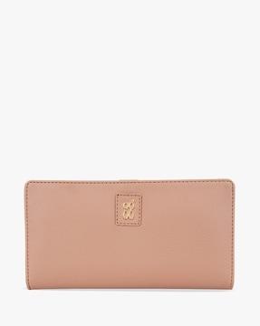 women bi-fold wallet with press-button closure