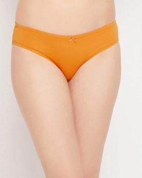 women bikini briefs with bow accent