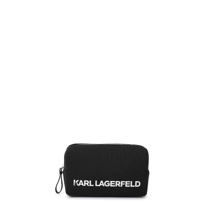 women black bold branding washbag