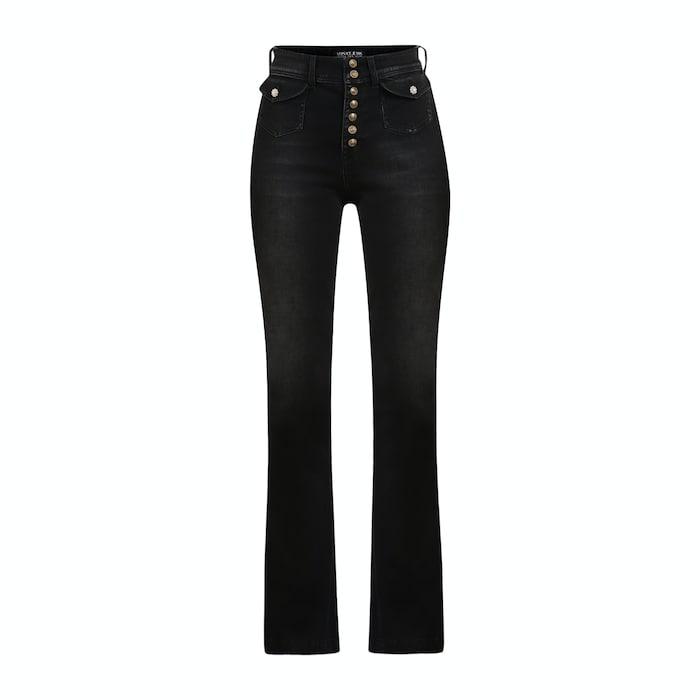 women black bootcut denim jeans