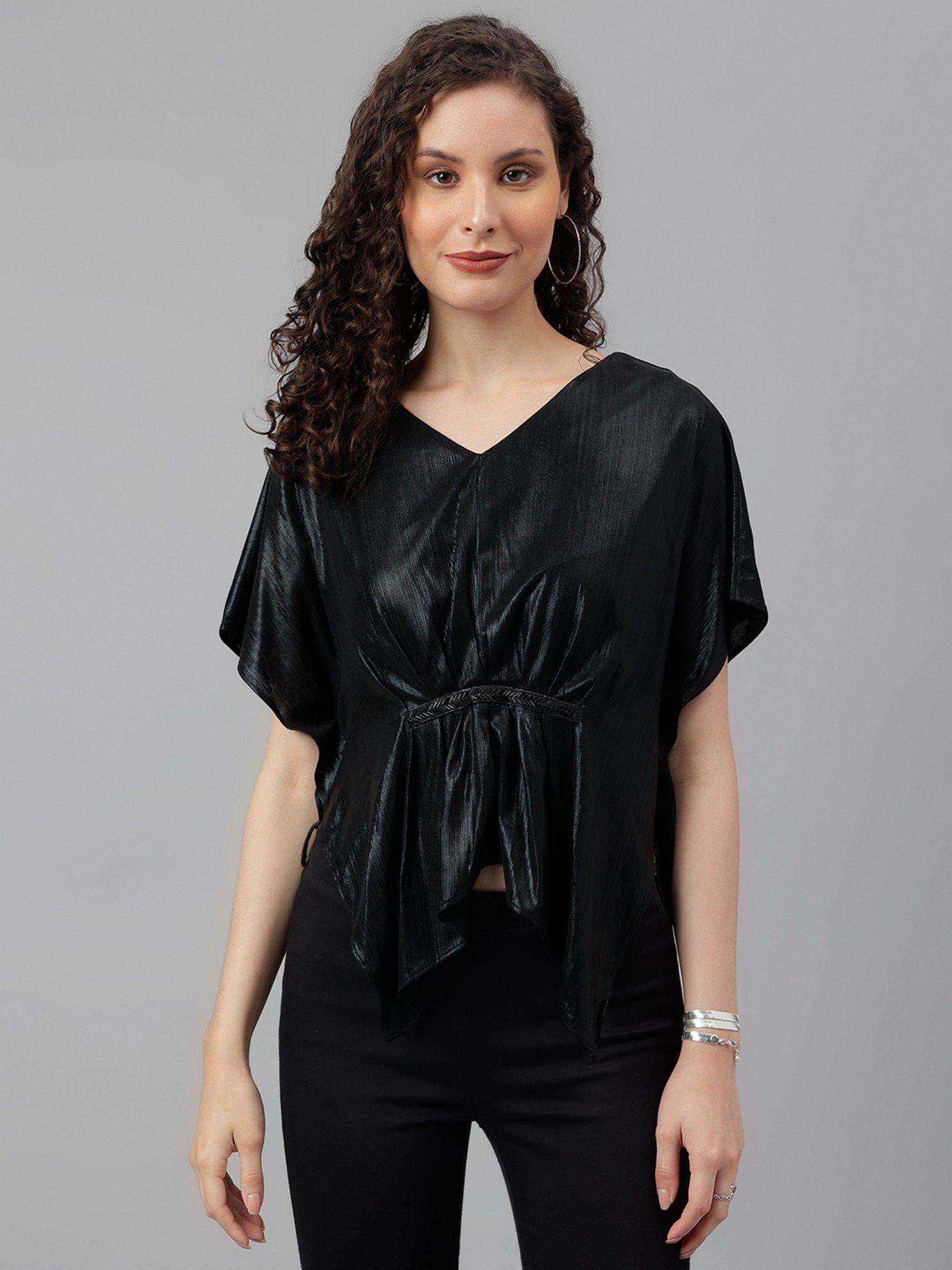 women black color kaftan top