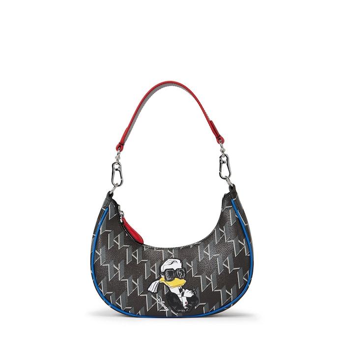 women black disney x karl lagerfeld half-moon shoulder bag