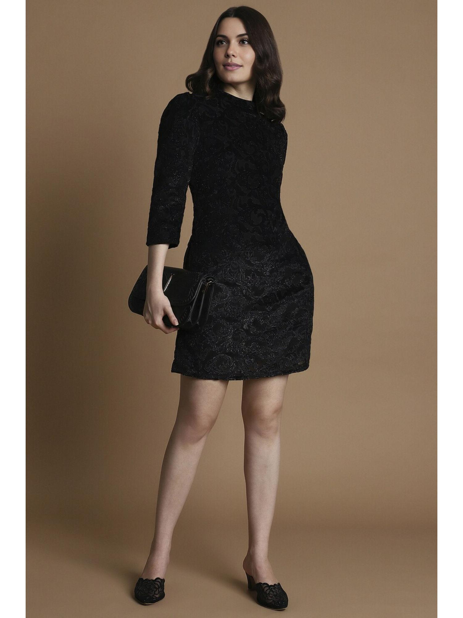 women black embellished party dress