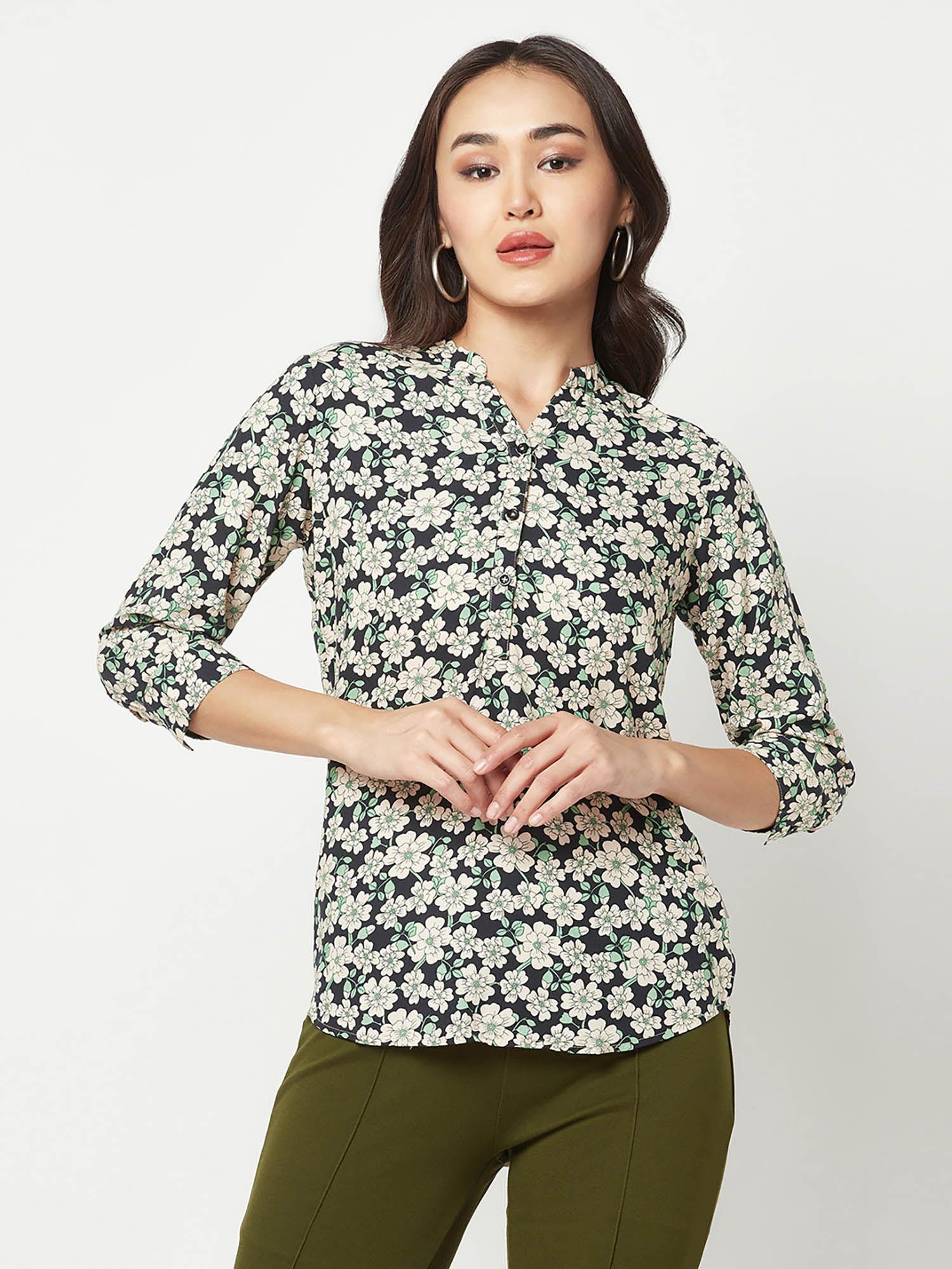 women black floral top