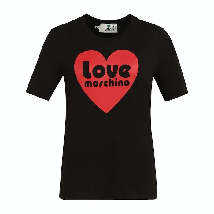 women black heart graphic print t-shirt