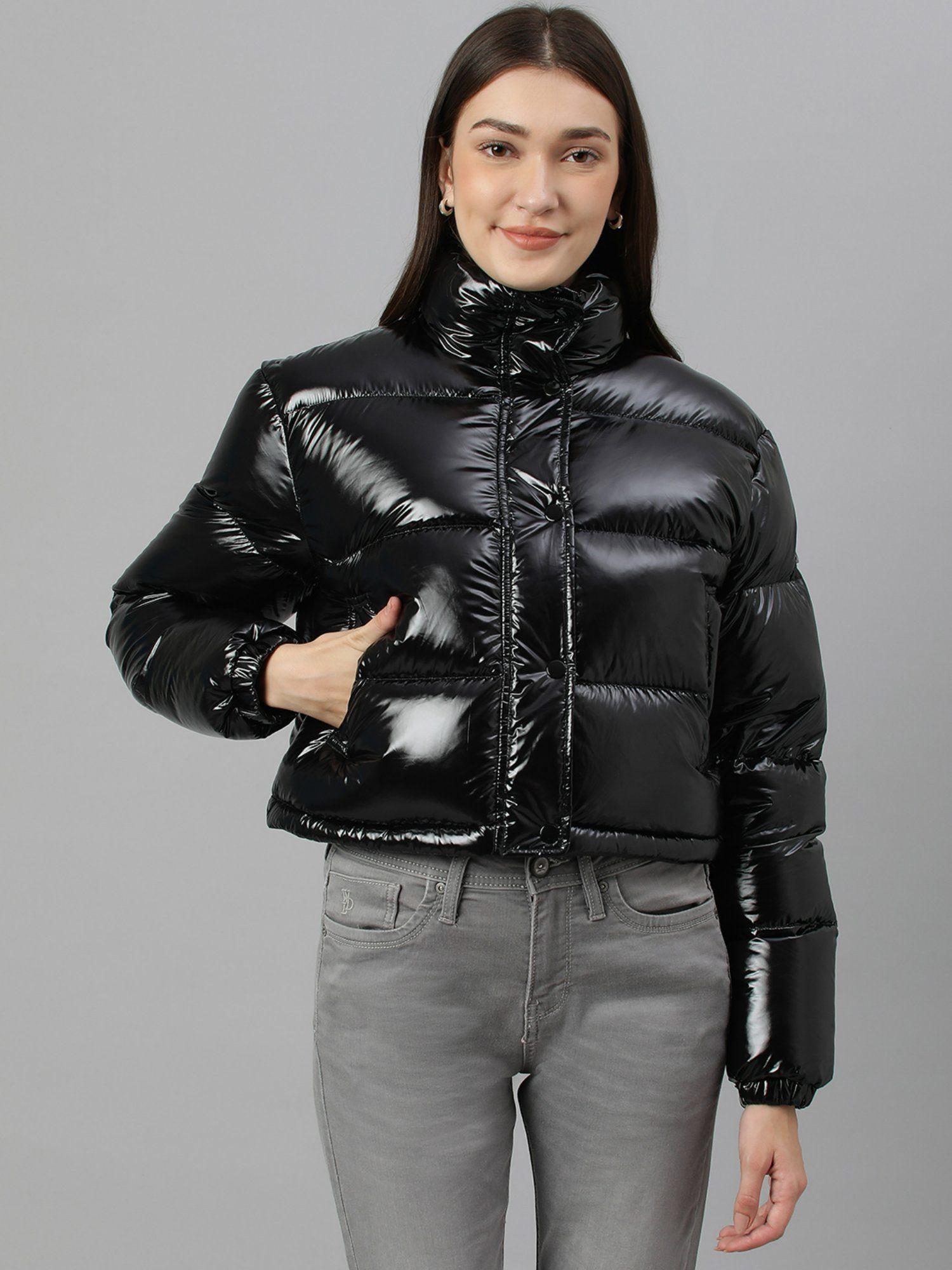 women black high neck jackets