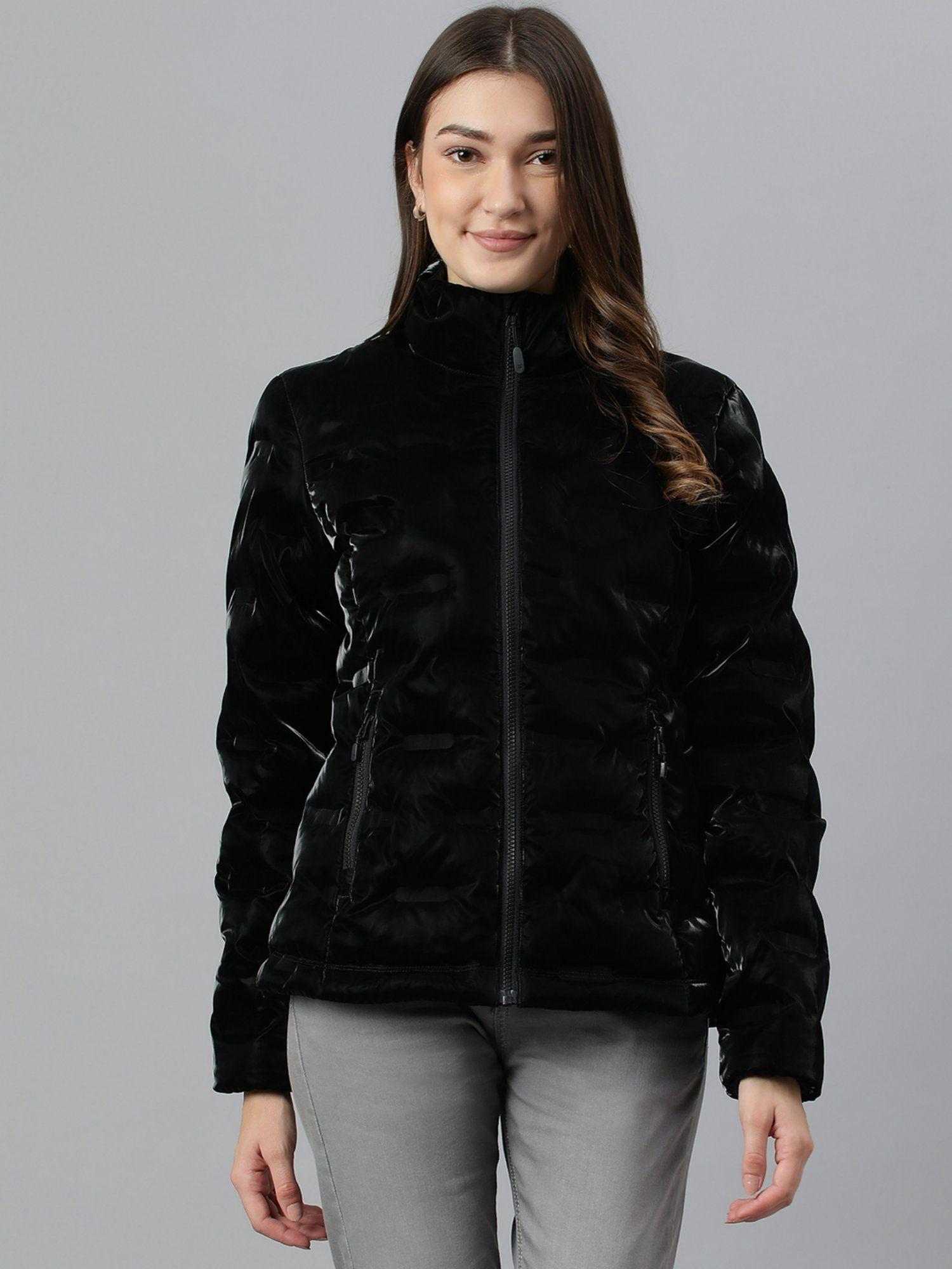 women black high neck jackets