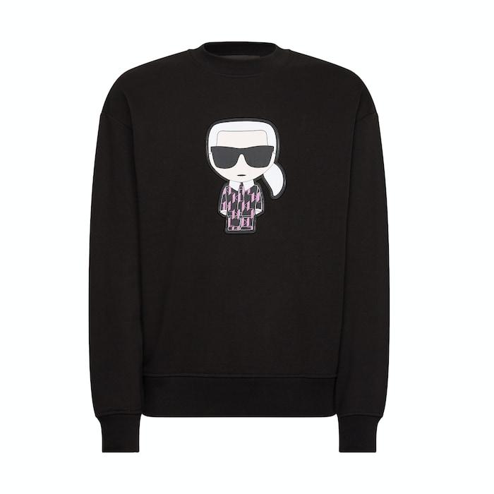 women black ikonik doll patch sweatshirt