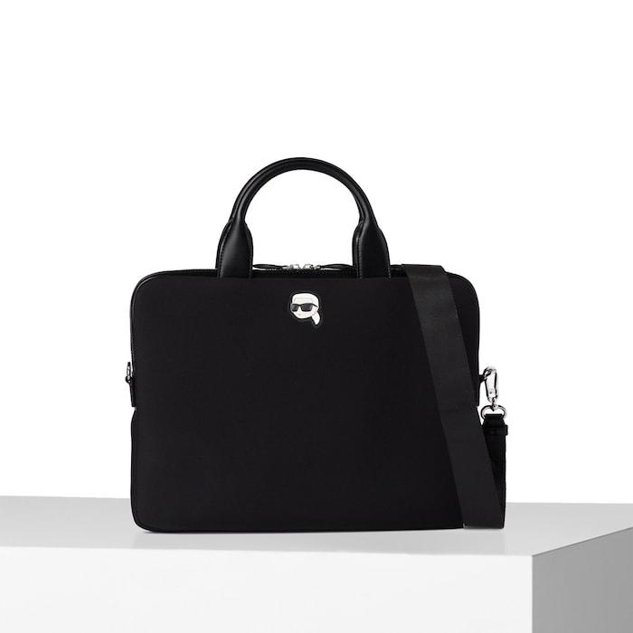 women black k-ikonik karl laptop bag