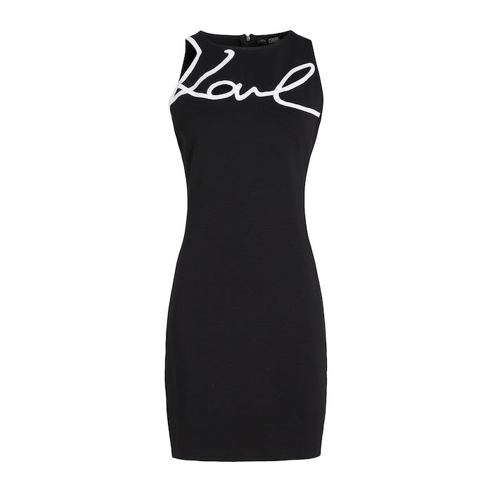 women black karl signature dress