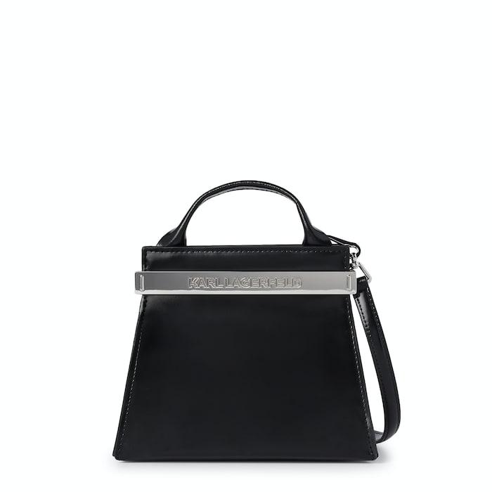 women black kross archive recycled leather small top-handle bag
