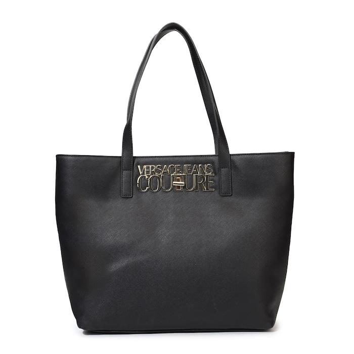 women black large solid vjc tote bag