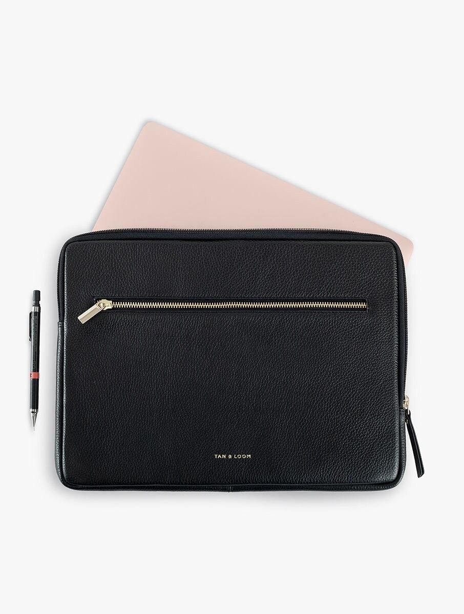 women black leather laptop sleeve sleeves &amp; pouches