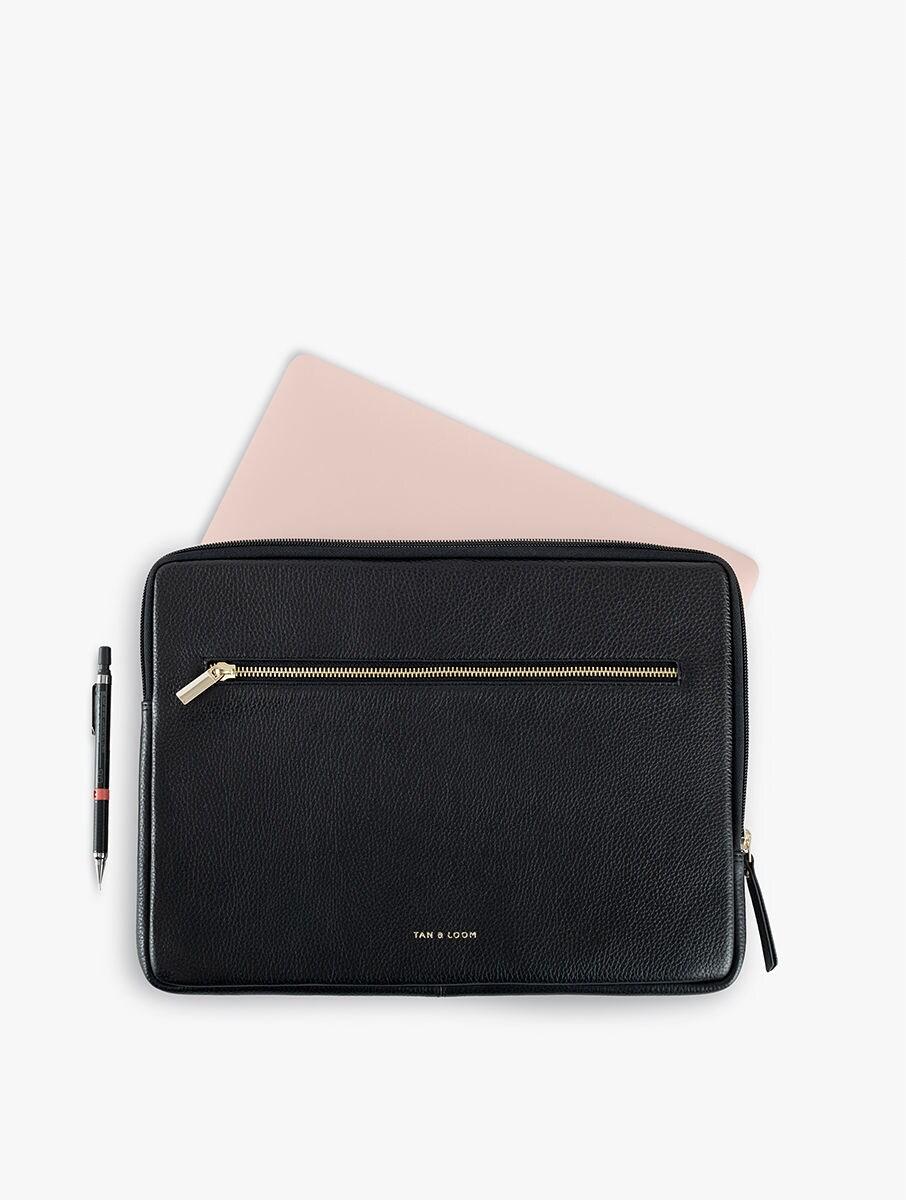 women black leather laptop sleeve sleeves &amp; pouches