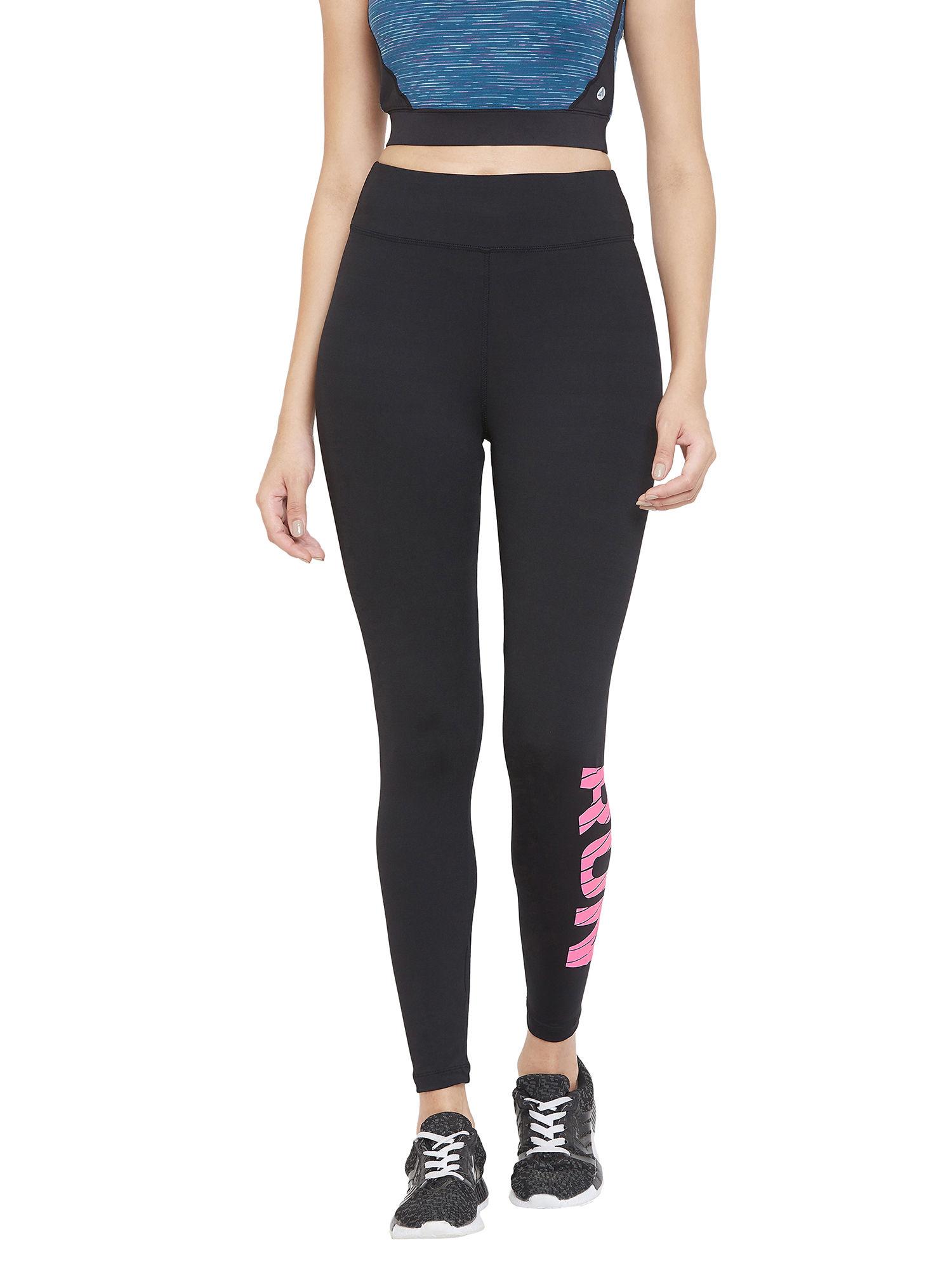 women black performance quick dry training tights