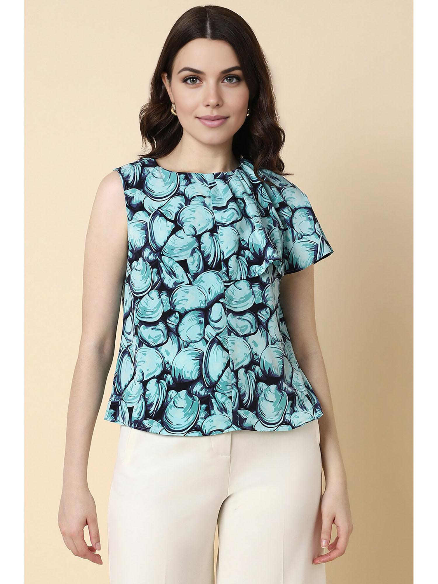 women black printed casual top