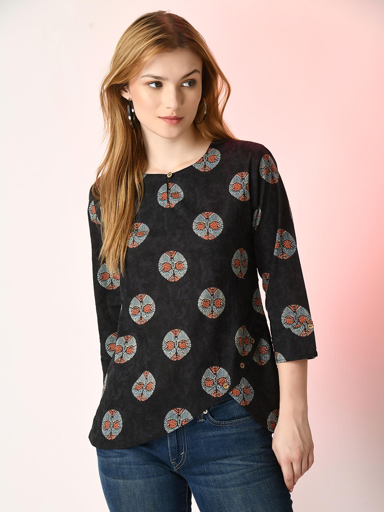 women black printed tunic