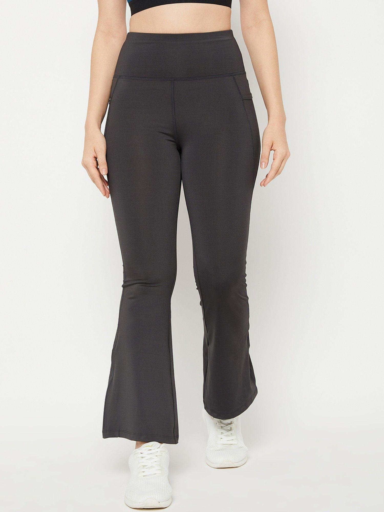 women black quick dry flare pants