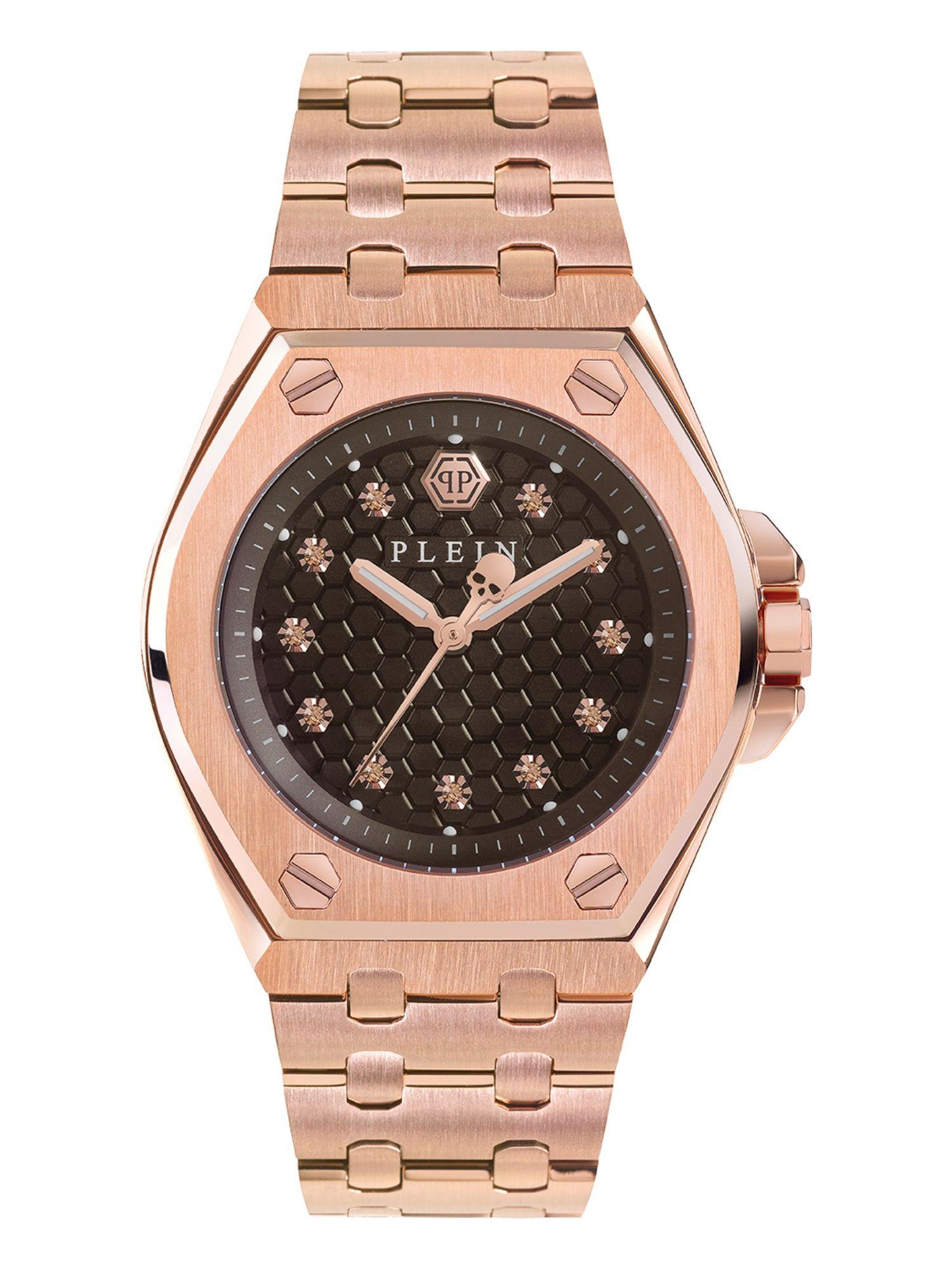 women black round analog stainless steel dial watch-pwjaa0522 (m)