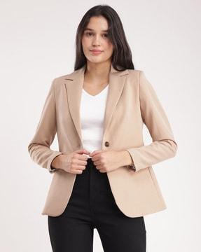 women blazer with full-length sleeves