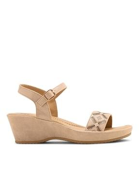 women block-heeled sandals