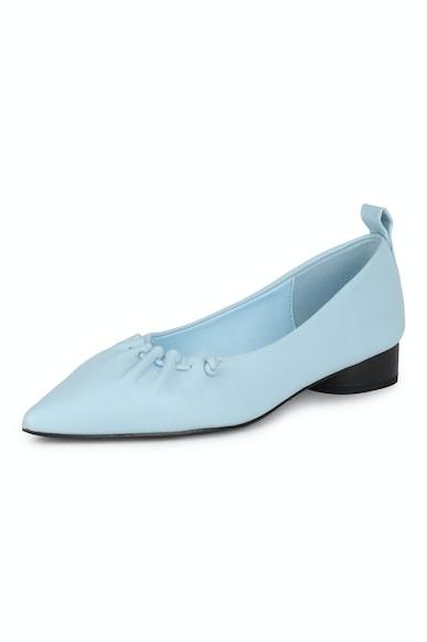 women blue casual ballerinas